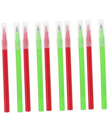 TOPBATHY 10 Pcs Can Be Food Coloring Pen Cookie Writer Pen Food Dye Pen Marker Pen Dual Tip Markers Cake Marking Pen Markers Green Icing Pen Baking Pen Plastic Baking Supplies