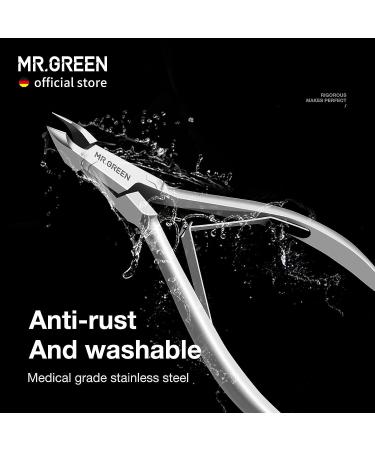 MR.GREEN Stainless Steel Cuticle Nippers and Clippers Beauty Tool Set | Manicure Scissors for Dead Skin Removal and Cuticle Trimming with Pusher - Mr-1028 - Buy Online on GoSupps.com