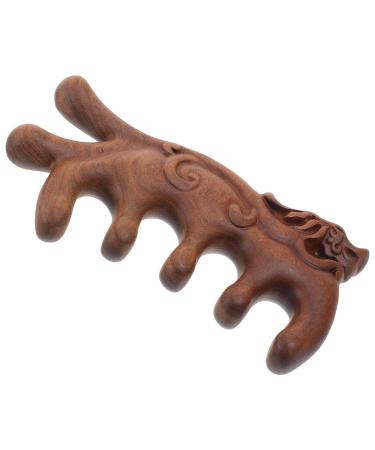 Patkaw Wooden Massage Comb | Broad Tooth Scalp Massager | Retro Decorative Kamm & Gua Sha Tool | Manual Acupuncture Massager for Fatigue Relief | International Shipping Available - Buy Online on GoSupps.com