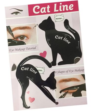 BIUDECO 2pcs cat eye stencil auxiliary tool template eyeshadow stencil stencil eyeliner eyeliner - Buy Online on GoSupps.com