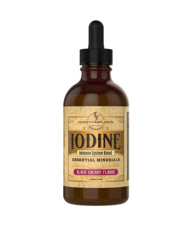 Fathers Formulations Iodine Supplement Drops 4oz - Great Tasting Highly Absorbable Immune System for Thyroid Support Focus & Energy