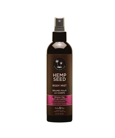 Hemp Seed Body Mist - 8 fl oz - Moisturizes Invigorates & Protects Skin - With Hemp Seed Oil Chamomile & Aloe Vera - Vegan Cruelty Free Skinny Dip