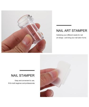 Solustre 4-Piece Nail Stamping Tool Set | Jelly Stamp Image Plates & Scraper for Nail Art - Buy Online on GoSupps.com