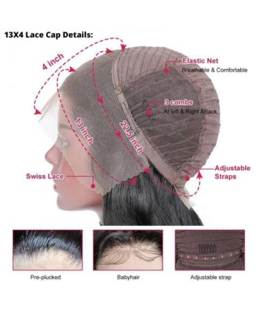 Beauty Forever Skunk Stripe Blue Dream Body Wave Lace Front Wig 20 inch - 150% Density Human Hair Wig for Women - Buy Online on GoSupps.com