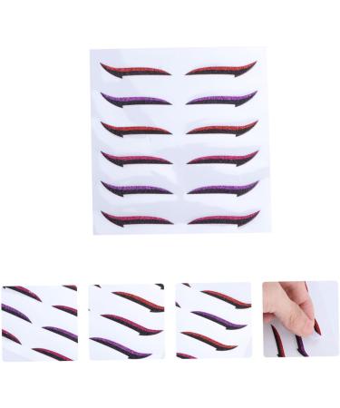 TOVINANNA 24 Pairs Glitter Eyeliner Eyelid Transfer Tape Eyeshadow Sticker Miss Hair Accessories Double Eyelid - Buy Online on GoSupps.com