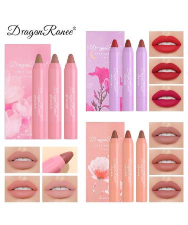 AKARY Waterproof Nude Matte Lipstick Set - 3 Pcs Long Lasting Velvet Air Moisture Lip Stain for Women | 24 Hour Makeup - Buy Online on GoSupps.com