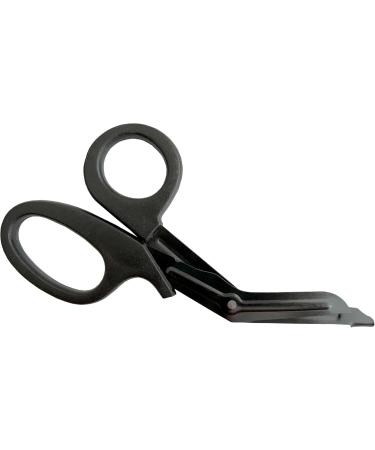 200x Knee-Bent First Aid Scissors - 18.5 cm Lister Rescue Scissors - Black Matt Bandage Scissors for Medical Use - International Shipping - Buy Online on GoSupps.com