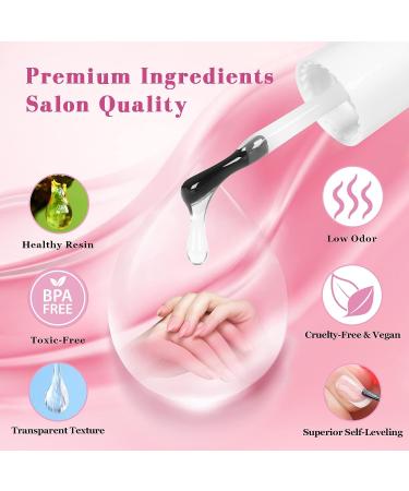 Saviland 6-IN-1 Nail Glue Gel for Acrylic & Press-On Nails | UV LED Curing, Nail Repair Treatment & Women's Gift - Buy Online on GoSupps.com