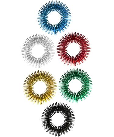 Gatuida 18 Mini Spiked Finger Rings - Quiet Acupressure Toys for Kids | Ideal for Elementary School & Stress Relief - Buy Online on GoSupps.com