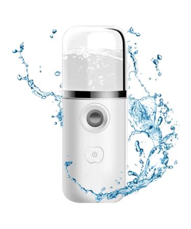 Mist Sprayer | Sprayer Mister Hydrating Portable - Eyelash Aftercare Tool - Rechargeable Face Steamer for Lash Salon Make-Up & Skincare Treatments White
