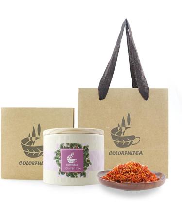 COLORFULTEA - 50g (1.76 oz) - Chinese Health Herbal Tea - Flower Tea - Floral Tea - Scented Tea - Dried Xinjiang Safflower Tea - Fragrant Natural Organic Tea - Buy Online on GoSupps.com