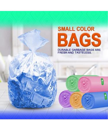 1.5gal Small Trash Bags AOSULI 200 Counts Garbage Bags Colourful Bin Liners for Home Office Lawn Bathroom Toilet Wastebasket (Fits 0.8 1.5 1.2 Gal Gallon Bins) 200 count (Pack of 1) - Buy Online on GoSupps.com