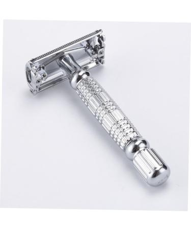FOMIYES Stainless Steel Safety Razor - Manual Shaver with Double Blade Chrome-Plated Double-Sided Holder for a Superior Shaving Experience - Buy Online on GoSupps.com