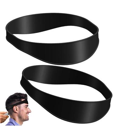 2 pieces curved haircut ligaments made of silicone neckline bearing template haircut contours stencil for hair cut household hair cutting instructions (25cm)