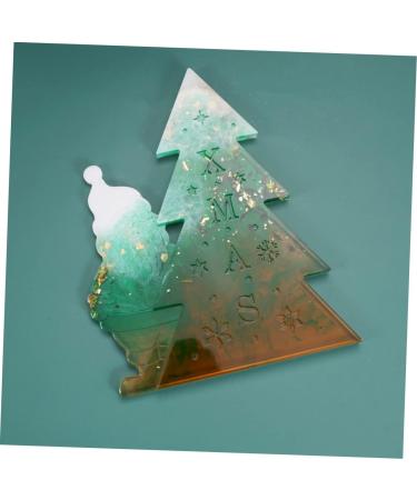 TEHAUX 3pcs Christmas Stencils Silicone Ice Cube Molds Diy Mold Accessories Christmas Tree White - Buy Online on GoSupps.com