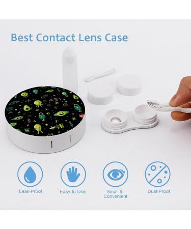 Alien Contact Lens Travel Kit - Cute Portable Box with Mirror for Daily Outdoor Style - Shop Now - Buy Online on GoSupps.com
