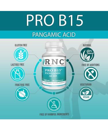 Richardson Nutritional Center Supplements B15 Complete Extra Strength Pangamic Acid with TMG DMG 500mg 90 VCapsules Supports Healthy Oxygen Energy Levels Vitamins - Buy Online on GoSupps.com