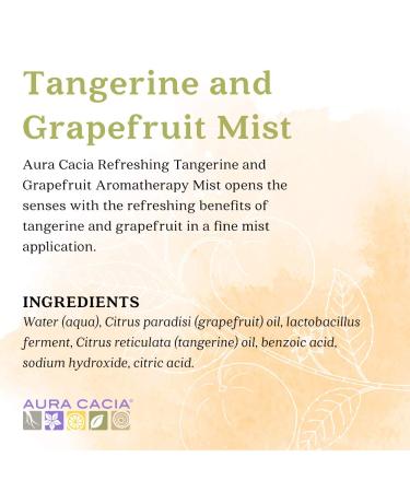 Aura Cacia Room and Body Mist Refreshing Tangerine and Grapefruit 4 Fluid Ounce Refreshing Tangerine and Grapefruit 4 Fl Oz (Pack of 1) - Buy Online on GoSupps.com