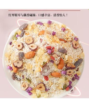 Chinese red dates white fungus nuts lotus root powder soup 500g nutritious substitute food sweet breakfast powder instant healthy and delicious breakfast Congee (Red jujube nuts 2 cans) Red jujube nuts 2 cans - Buy Online on GoSupps.com