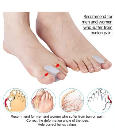 Soft Toe Separator & Gel Toe Caps - 8 Pack Hallux Valgus Spreader for Optimal Toe Protection & Correction - Buy Online on GoSupps.com