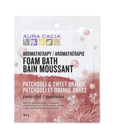 Aura Cacia Peaceful Patchouli & Sweet Orange Aromatherapy Foam Bath 70.9g Packet