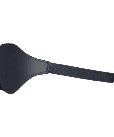 Genuine Cowhide Leather Handmade Spectacle Shaped Mask - Adjustable Strap for All Snooze Positions - Men and Women - Black - Buy Online on GoSupps.com