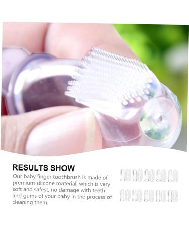 Tovinanna 30 Sets Fingerbrush Toothbrush for Babies & Kids - Travel-friendly Mouth Cleaning Massage Device for Children - Buy Online on GoSupps.com