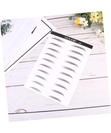 BIUDECO 4 Sheets Pairs Eyebrow Sticker Eyebrow Makeup Tools Eyebrows for Women Eyebrow Waterproof Black - Buy Online on GoSupps.com