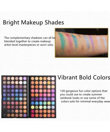 XOINLLA 120 Color Highly Pigmented Eye Makeup Palette - Long Lasting Waterproof Shadows - Natural Colors - Cosmetics Gift Kit - Buy Online on GoSupps.com