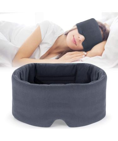 100% Handmade Cotton Eye Mask for Sleep - RelaxSleep | Light Blocking Blindfold for Home & Travel - Black - Buy Online on GoSupps.com