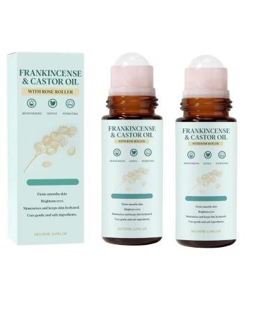Roll-on l'huile de ricin et l'encens avec bille de quartz rose. Soulage la s cheresse lisse les ridules et illumine le teint. Id al pour les peaux s ches