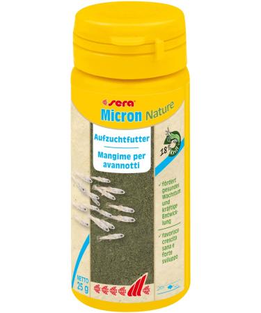Sera micron nature 50 ml (25 g) - dust -fine breeding feed with zoo (18 % krill) and phytoplankton (51 % spirulina) young fishing food or coral feed and shell food or fan shrimp single - Buy Online on GoSupps.com