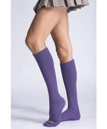 Javie 80% Merino Wool Compression Socks 15-20mmHg - Ultra Soft Graduated Support for Women & Men - Medium Purple - Buy Online on GoSupps.com