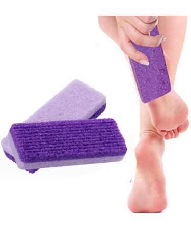 ghfashion Foot Pumice Stone Sponge Block Callus Remover Feet Hands Scrub Manicure Nail Tools Pedicure Care Purple - Buy Online on GoSupps.com