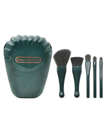 5-Piece Makeup Brush Set - Portable Plastic Handle - Blusher & Eye Beauty Tools - Flat Makeup Brush (Color D) - International Shipping Available - Buy Online on GoSupps.com