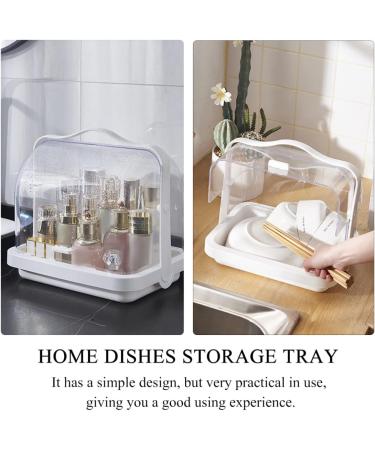 Cabilock Milk Bottle Drying Box - White 25.5x24.5cm | Feeding Bottle Storage Organizer - Buy Online on GoSupps.com