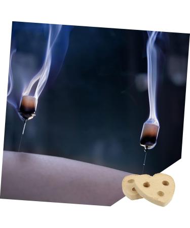 Frcolor 10-Pack Heart-Shaped Moxa Sticks for Moxibustion - Chinese Natural Wormwood Cake - 4.5x4.5cm - Relaxing Moxa Blocks - Buy Online on GoSupps.com