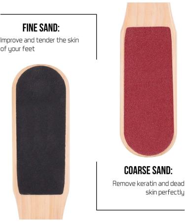 Luvodi Double-Sided Corn Remover - Ergonomic Waterproof Foot File for Dry Feet - 26x5cm - Buy Online on GoSupps.com