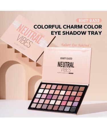 40 Colors Shimmer Smoky Eyeshadow Palette - Ultra Pigmented Matte & Glitter Makeup for Beginners - Blendable Neutral Eye Shades - Buy Online on GoSupps.com