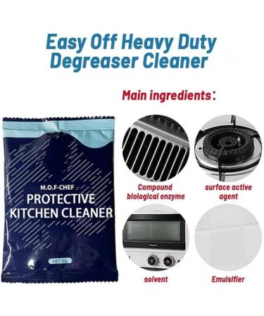 Heavy Duty Degreaser Cleaner Concentrated Heavy Oil Cleaning Powder Kitchen Degreasing Powder Oil Dirt Powder Emulsifier (3PCS) - Buy Online on GoSupps.com
