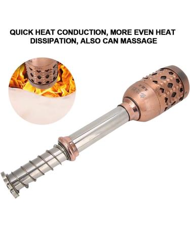 Moxa Roller - Hand-Held Copper Moxa Stick Roll for Moxibustion Massage | High Thermal Conductivity & Filter Network - Buy Online on GoSupps.com