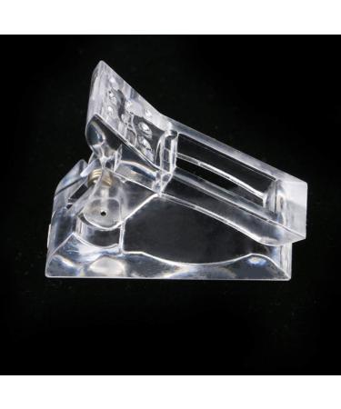 Lurrose 8 Pcs Poly Gel Nail Tips - Transparent Finger Extension Clips for Manicure | Nail Beauty Tool 3.5 x 3 cm - Fast Build & International Shipping - Buy Online on GoSupps.com