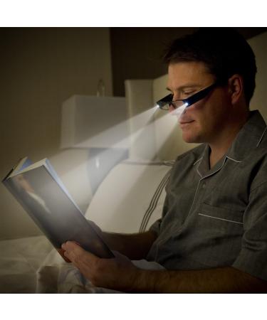 LIGHTSPECS Lightweight Ultra Bright LED Reading Glasses - 2.50 Diopter Black | International Shipping Available - Buy Online on GoSupps.com
