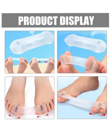 Toe Resistance Bands for Bunion Relief - Gel Corrector & Big Toe Stretcher - Tension Exercise Straps for Hammer & Overlapping Toe Alignment (2 Pcs - Buy Online on GoSupps.com