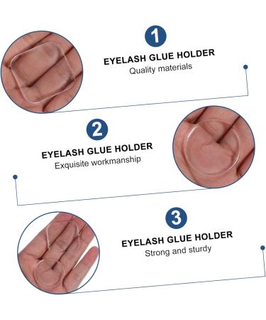 HAPINARY Reusable Eyelash Pad Adhesive Rubber Clip Lash Pad Pallet - Buy Online on GoSupps.com