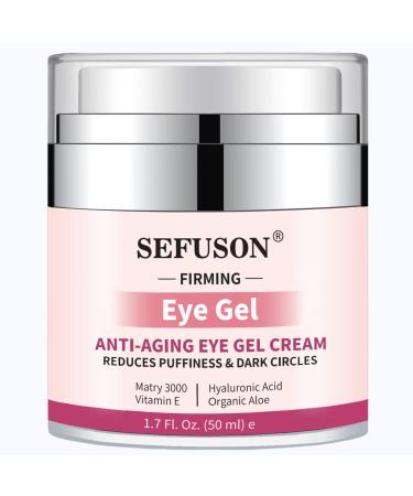 Eye Gel Best Eye Cream for Appearance of Dark Circles Puffiness Wrinkles and Bags. Super Eye Cream Moisturizer Serum for Men & Women (50ml) 50 ml