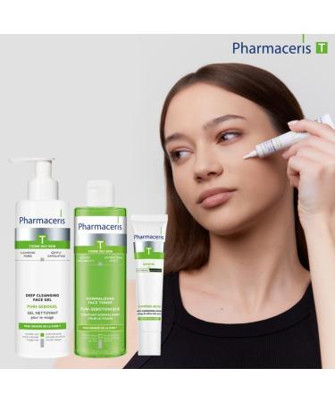 Pharmaceris T Puri-Sebogel Antibacterial Face Wash Gel Deep Cleansing Gel for Acne Skin Unclogs Pores Mild Cleansing Ingredients - 190 ml - Buy Online on GoSupps.com