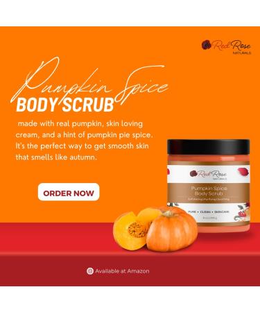 Pumpkin Spice Body Scrub | All Natural Vegan Exfoliating Sugar Scrub | Fall Scented Body Care | 8 oz - Buy Online on GoSupps.com