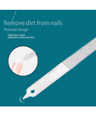 4PC 8 Diamond Dust Nail File - Stainless Steel Nail Dresser - 9 Inch - Buy Online on GoSupps.com