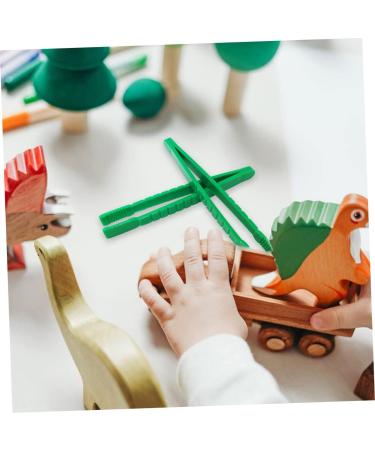 DOITOOL 6pcs Kids Collection Tweezers Set - Crafts, Beads, Reptile Feeding & Sorting - Medium Green - Buy Online on GoSupps.com